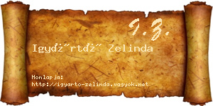 Igyártó Zelinda névjegykártya